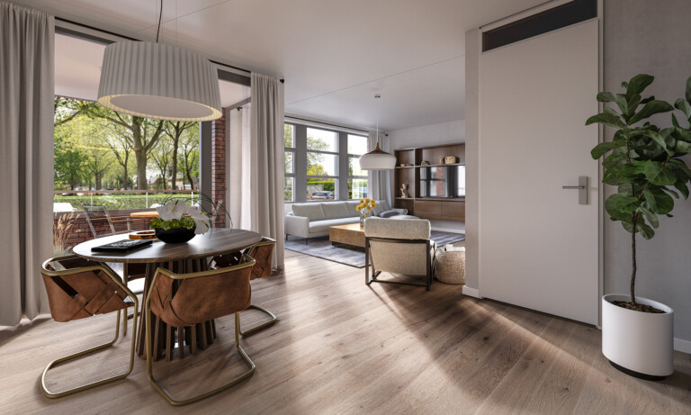 Interieurimpressie appartement Blok A bwnr 2